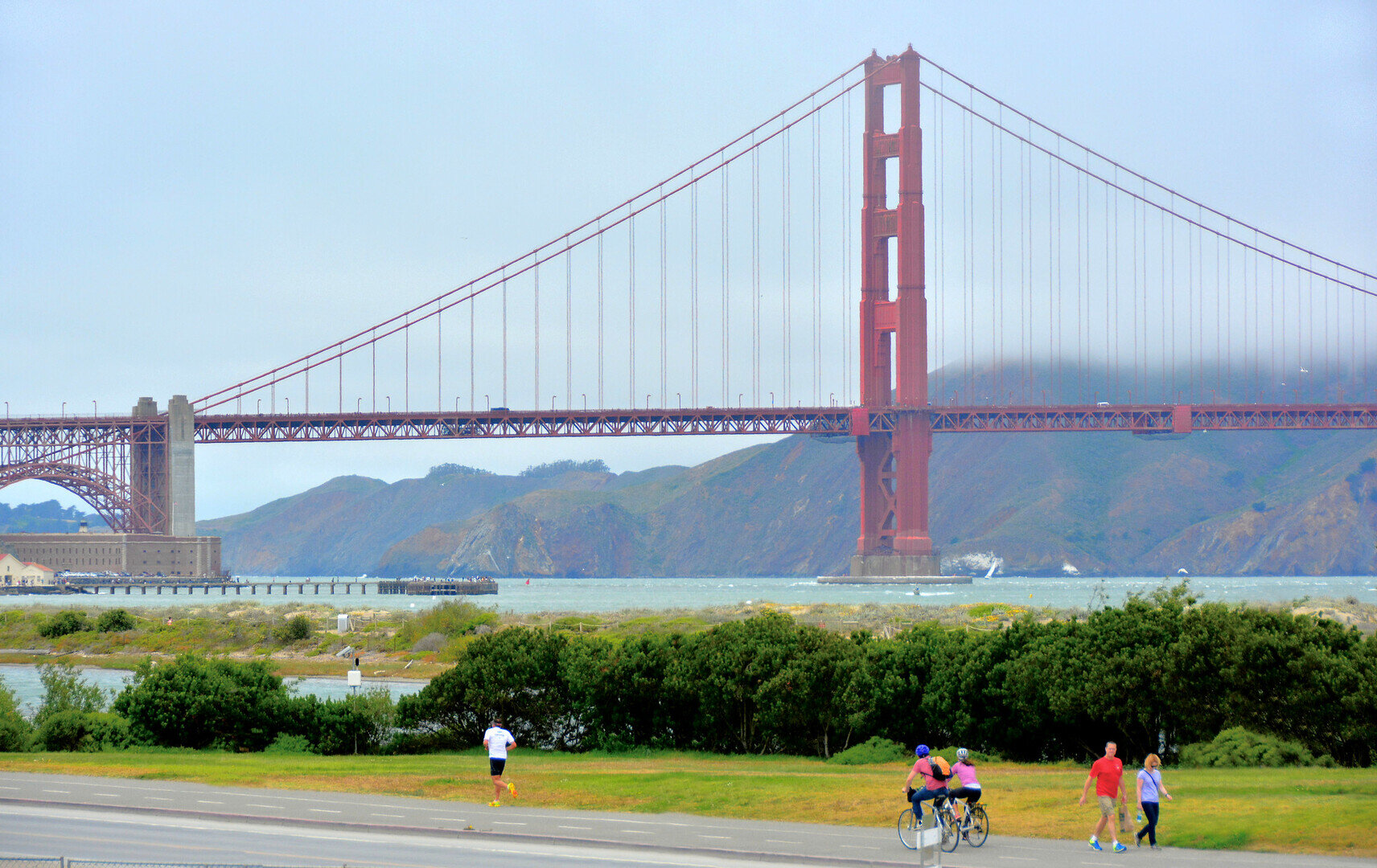 Crissy Field view of Golden Gate Bridge